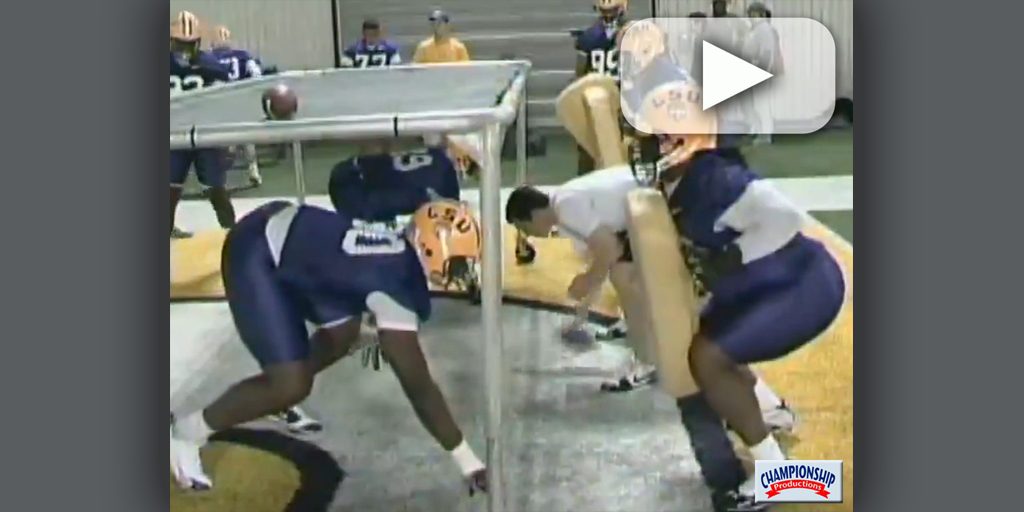 DLineman Chute Drills Brick Haley LSU [VIDEO] Coaches Insider