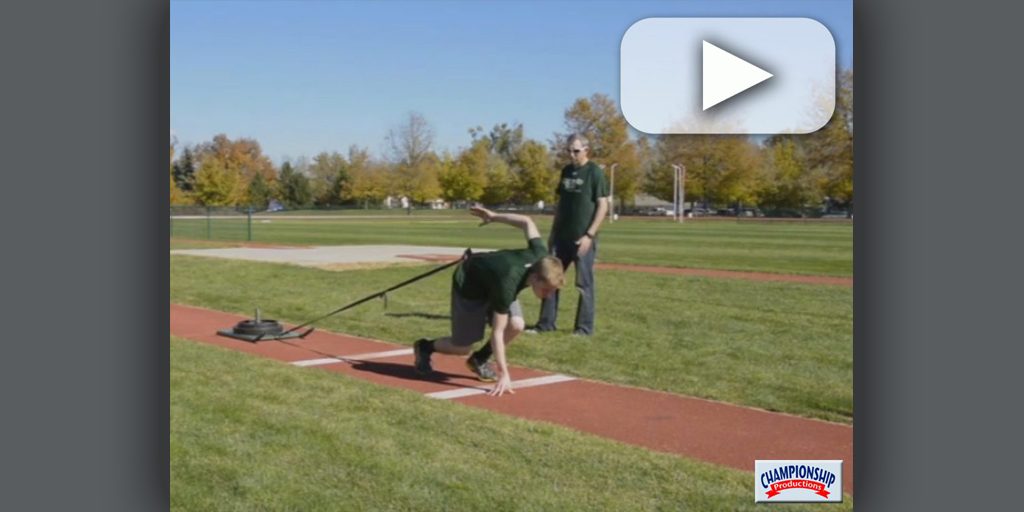 Long Jump Acceleration Sled Drills – Tim Cawley [VIDEO] – Coaches Insider