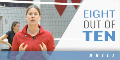 Setting: 8 out of 10 Drill with Lizzy Stemke - Univ. of Georgia