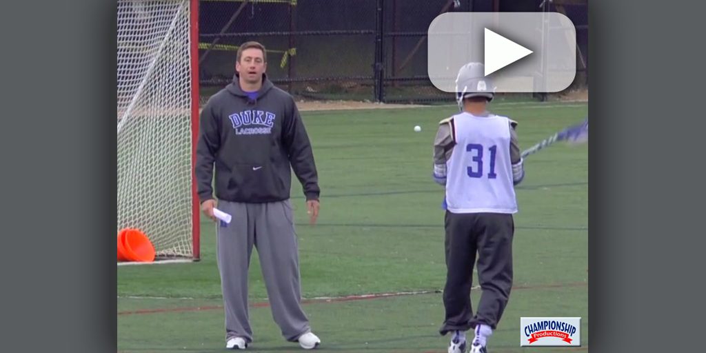 Step Away Rocker Step Drill Matt Danowski Duke Univ VIDEO Coaches Insider