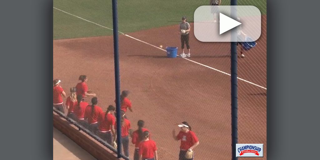 Infield Rolled Ball Drills Mike Candrea Univ. of AZ [VIDEO