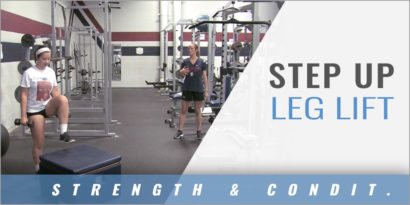 Strength and Conditioning: Step Up-Leg Lift with Nancy Dorsey - St. James Academy (KS)