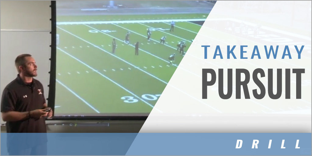 Defense Takeaway Pursuit Drill with BJ Campbell Montana Tech Coaches Insider