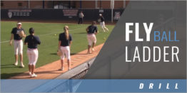Outfielder's Fly Ball Ladder Drill