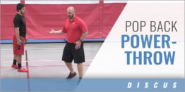 Discus: Pop Back Power-Throw Drill
