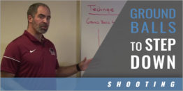 Ground Balls to Step Down Shooting Drill