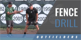 Outfielder's Fence Drill