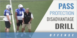 Offensive Line Pass Protection Disadvantage Drill