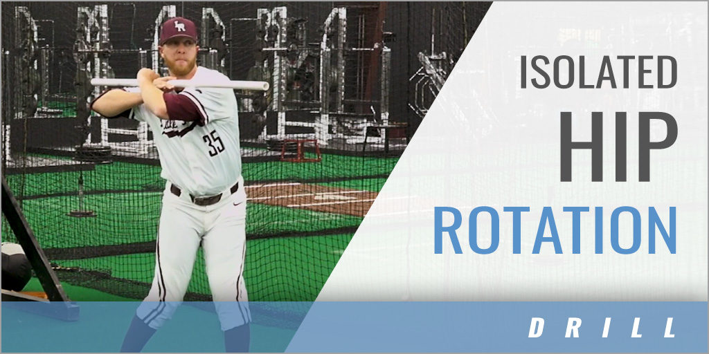 Hitting Isolated Hip Rotation Drill with Noah Sanders Univ. of