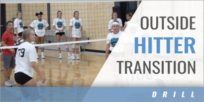 Outside Hitter Transition Drill