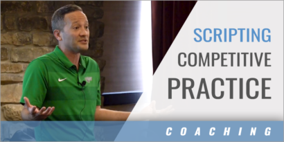 Scripting Competitive Practice Drills with Players