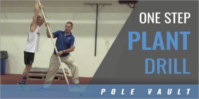 One Step Plant Pole Vault Drill