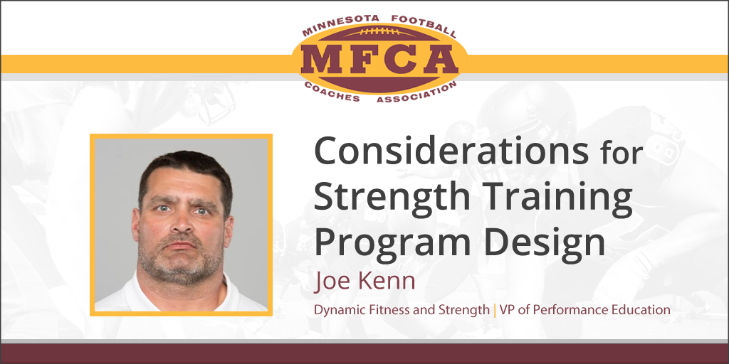 Considerations for Strength Training Program Design with Joe Kenn