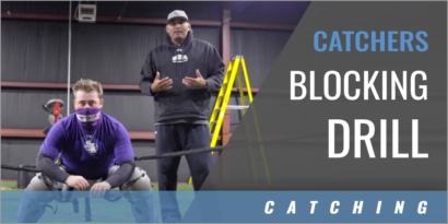 Catchers Blocking Drill Using Elastic Bands