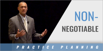 Practice Plan: Non-Negotiable