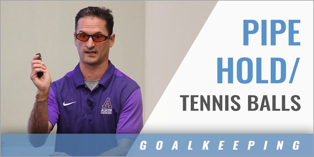 Goalie Drill Pipe Hold/Tennis Balls with Jake DeCola Albion College