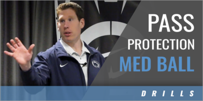 Pass Protection Med Ball Drills