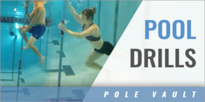 Pole Vault Swimming Pool Drills