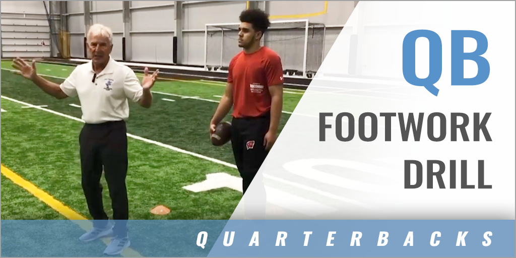 QB Footwork Drill with Jeff Trickey Trickey QB Technique & Leadership