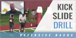 Press Coverage Kick Slide Drill