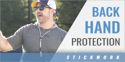 Back Hand Protection Ground Ball Drill