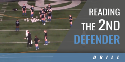 Going to Goal: 2v1 Reading the 2nd Defender Drill