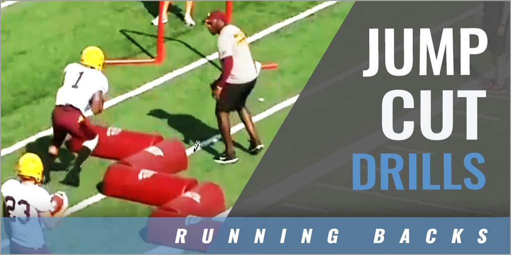 RBs Jump Cut Drills with Kenni Burns Kent State Univ. Coaches Insider