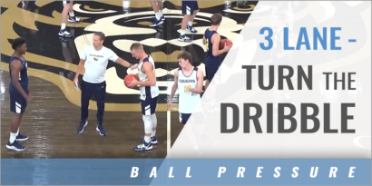 3 Lane - Turn the Dribble Defensive Drill