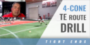 4-Cone TE Route Drill with Kevin Wilson – Univ. of Tulsa