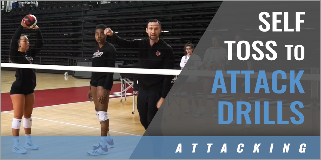 Middle Attacking: Self Toss to Attack Drills