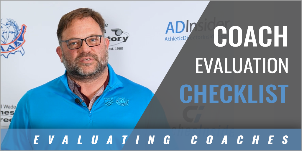 Coach Evaluation Checklist