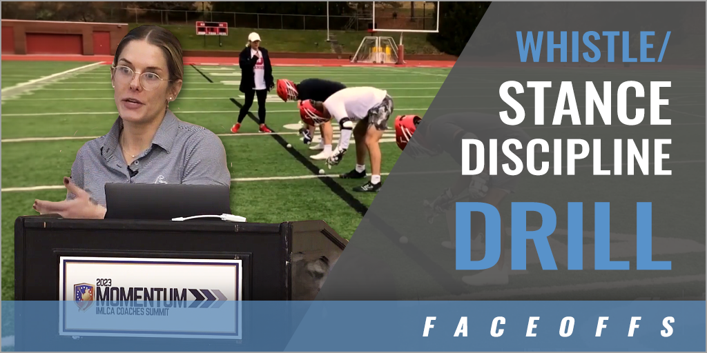 Faceoff Whistle Stance Discipline Warmup with Maiah Bartlett Denison Univ. Coaches Insider