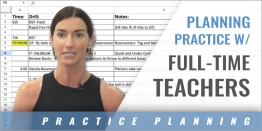 Efficient Practice Planning for Full-Time Teachers