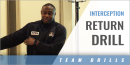 Interception Return Drill with Rico Zackery – East Carolina Univ.