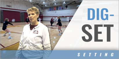 Dig Set Out of System Play Drill with Terri Neujahr - Waverly High School (NE)