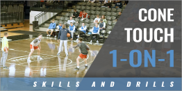 Cone Touch 1 -on-1 Drill with Dusty May - Univ. of Michigan