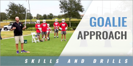 Goalie Approach Drill with Jake DeCola and TJ Thomas - Albion College