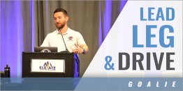 Goalie Lead Leg & Drive Steps Drill with Noah Fossner - Yale University