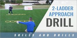 2 Ladder Approach Footwork Drill with John Gorman - Hofstra University