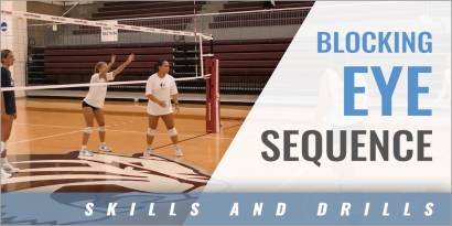 1-on-1 Blocking Eye Sequence Drill with Julie Jenkins - Trinity Univ.