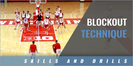 Blockout Technique Drill with Greg Gard - Univ. of Wisconsin