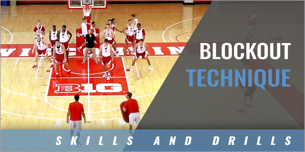 Blockout Technique Drill with Greg Gard - Univ. of Wisconsin
