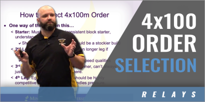 Selecting the 4x100 Order with Chris Parno - Minnesota State Univ., Mankato