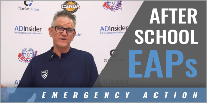 Developing Emergency Action Plans (EAPs) for After School Events with Commissioner Mike Garrison and the CIF Sac-Joaquin Staff