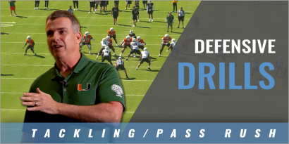 Defensive Drills with Mario Cristobal - University of Miami