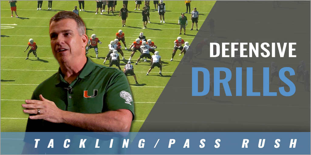 Defensive Drills with Mario Cristobal - University of Miami