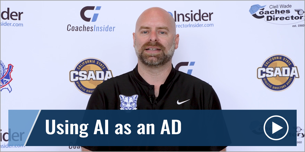 Using AI as an AD: Smarter Workflow, Better Balance with Jacob Von Hofwegen, CMAA - Beaumont High School (CA)