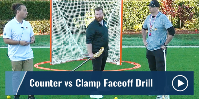 Counter vs Clamp Faceoff Drill with Casey Dowd - Princeton Univ.