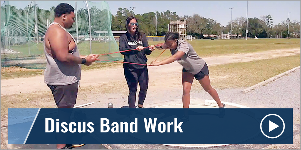 Discus Band Work with Emily Webb - Niceville High School (FL)