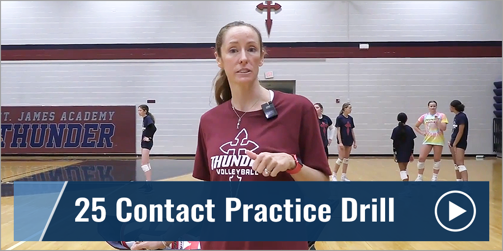 25 Contact Practice Drill with Nancy Dorsey - St. James Academy (KS)
